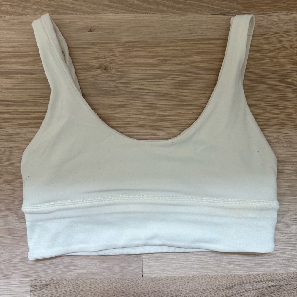 Yellow/cream lululemon align bra